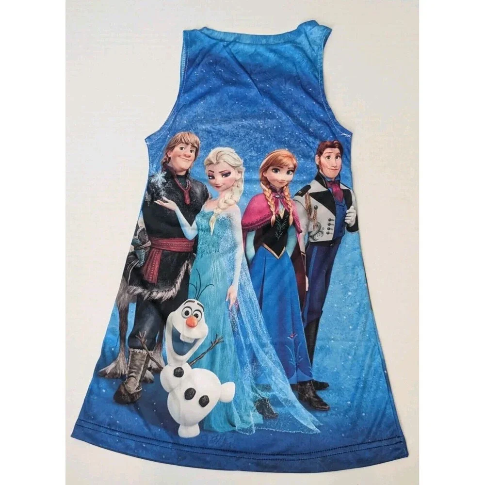 Frozen Dress Disney Girl's Anna Elsa 4T - Picture 2 of 10